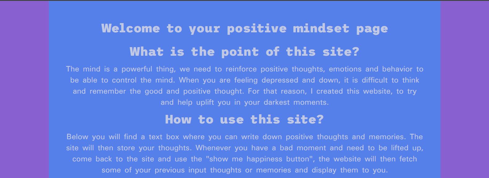 Mindset website